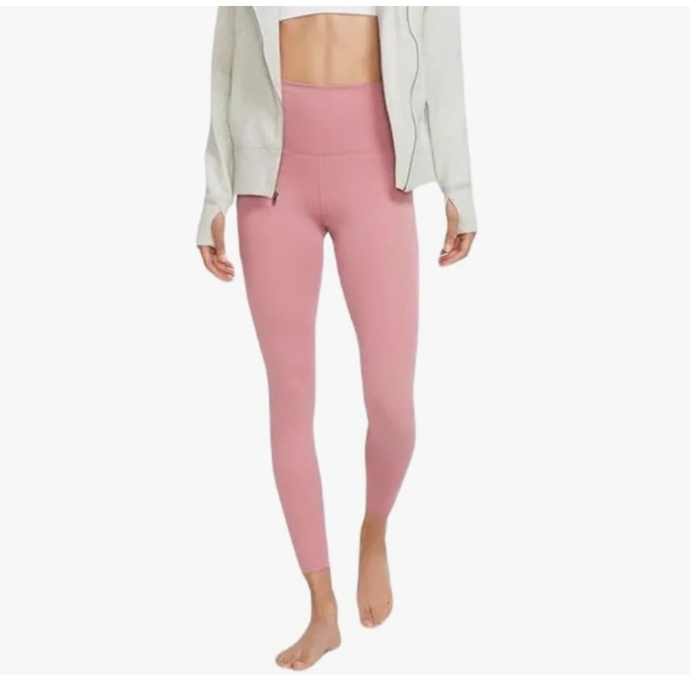 NWT Nike Yoga Training 7/8 Infinalon High Rise Leggings Women's Size Small‎ Pink
